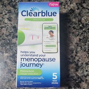 Clearblue Menopause Stage Indicator Test Sticks New 5 Sticks